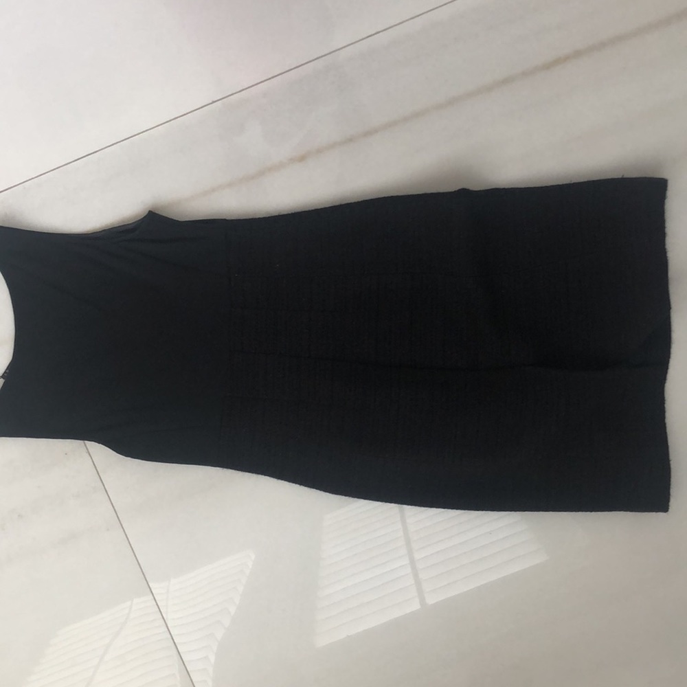 Theory black tweed style dress